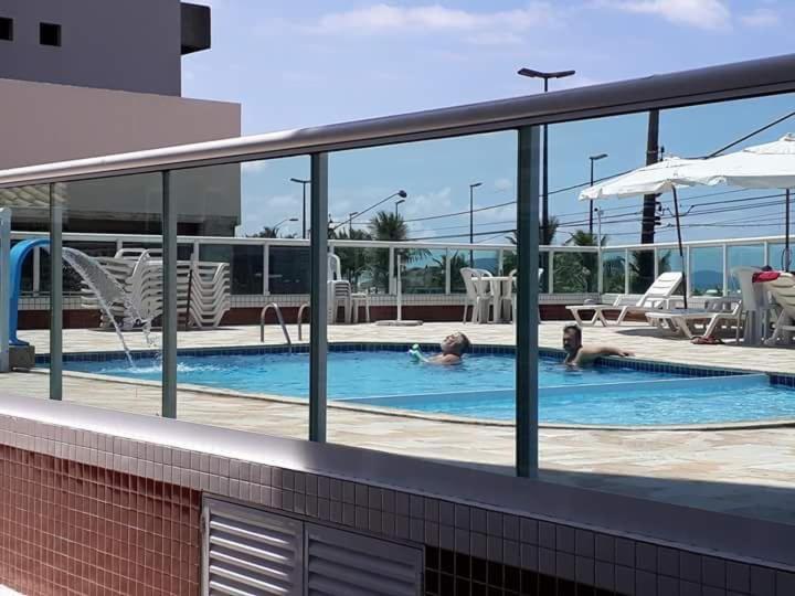 Ferienwohnung Frente Mar Piscina Churrasqueira Wifi Garagem Portaria 24Hs Solemar Exterior foto